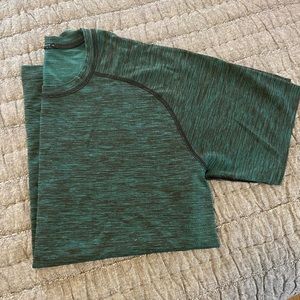 Green/black lululemon mens shirt